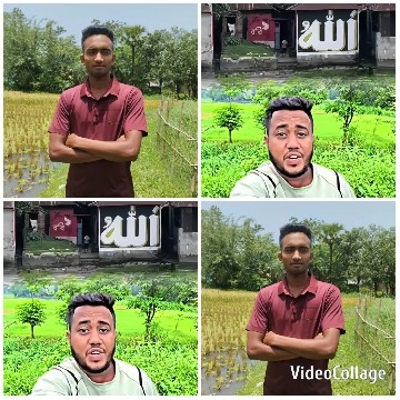 Man in Lush Green Field