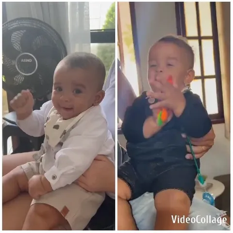 Babies Sitting on Lap