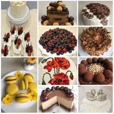 Variety of Beautiful Desserts