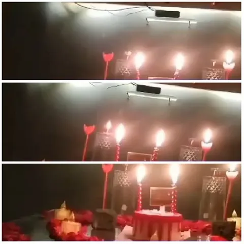 Candles and Rose Petals Decor