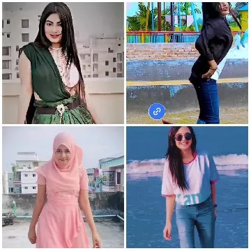 Four People Posing in Different Settings