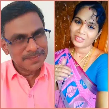 Man and Woman Smiling at Camera