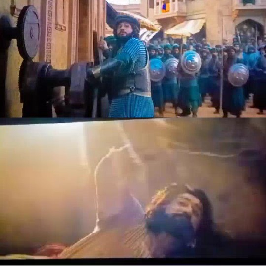 Historical Armor and Tense Scene