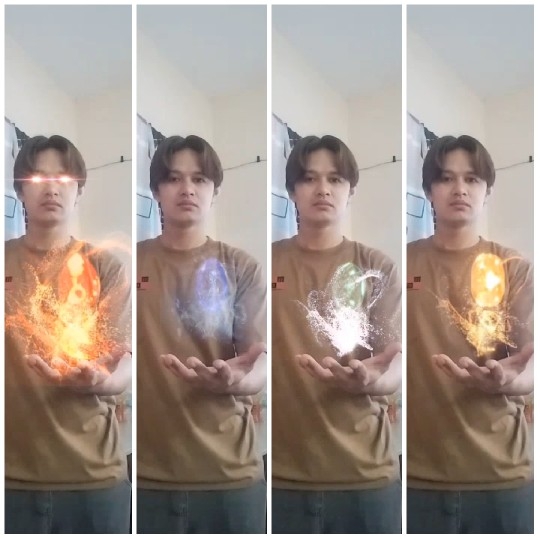 Individuals Holding Glowing Objects Indoors