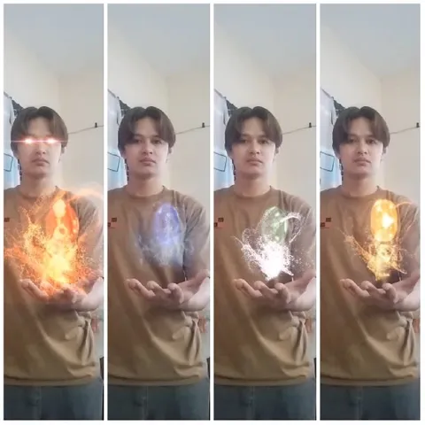 Individuals Holding Glowing Objects Indoors