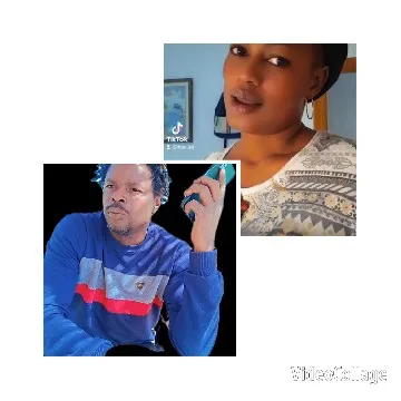 Woman with Hoop Earrings and Man