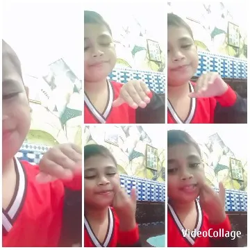 Child Posing in Red Shirt