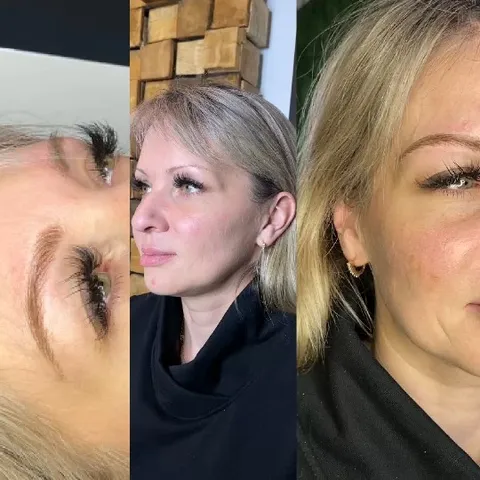 Close-Ups of Woman with Makeup