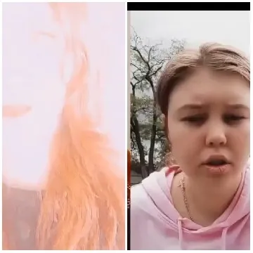 Split-Screen With Distorted And Clear Images
