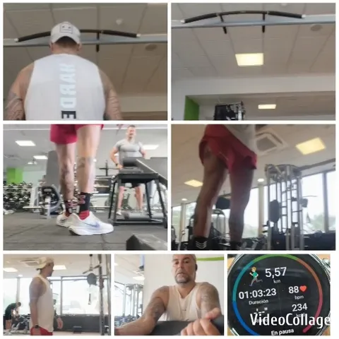 Gym Workout with Equipment and Stats