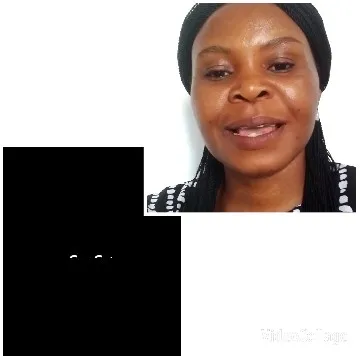 Smiling Woman with Braided Hair