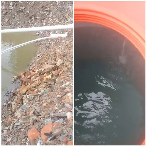 Pipe to Murky Water Scene
