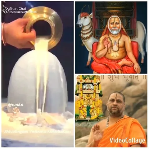 Pouring Liquid Over Shiva Lingam