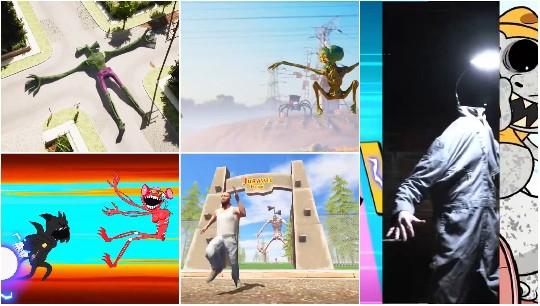 Animated Characters in Colorful Scenes