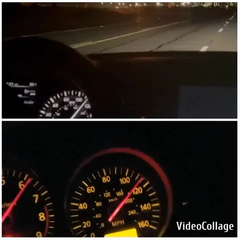 Night Drive with Speed Dashboard