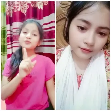 Young Women Posing with Gestures