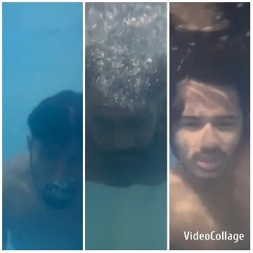 Three Swimmers Underwater