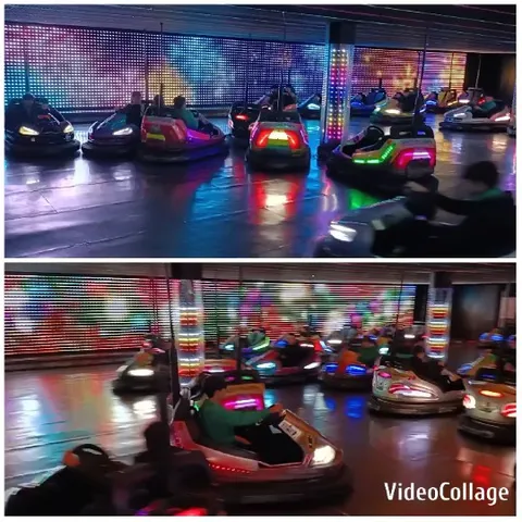 Colorful Bumper Car Ride