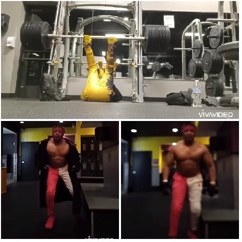 Person Exercising Under Gym Equipment