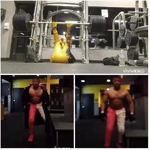 Person Exercising Under Gym Equipment