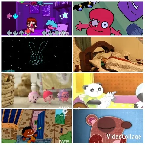 Animated Characters and Scenes Display