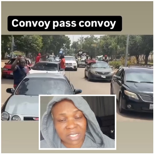 Car Convoy on the Street