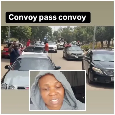 Car Convoy on the Street