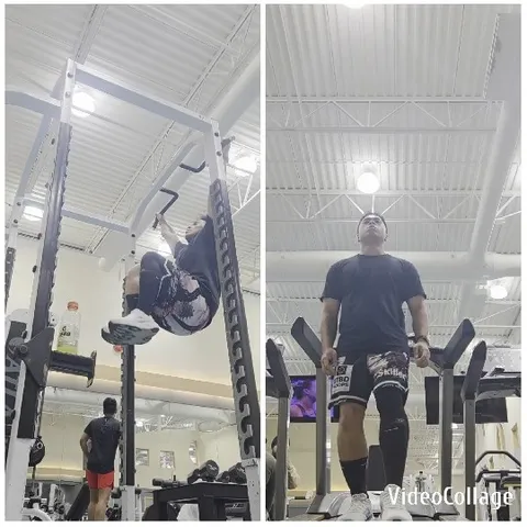 Doing Pull-Ups at the Gym