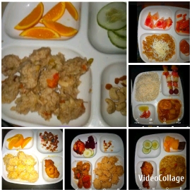 Plates Of Colorful Food