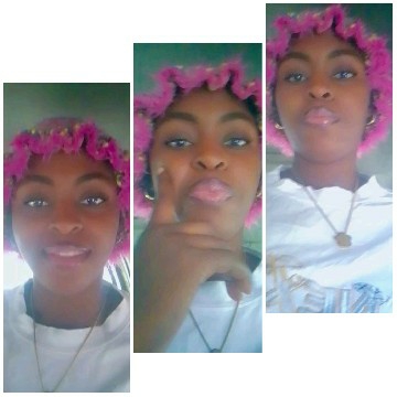 Person with Pink Curly Hair