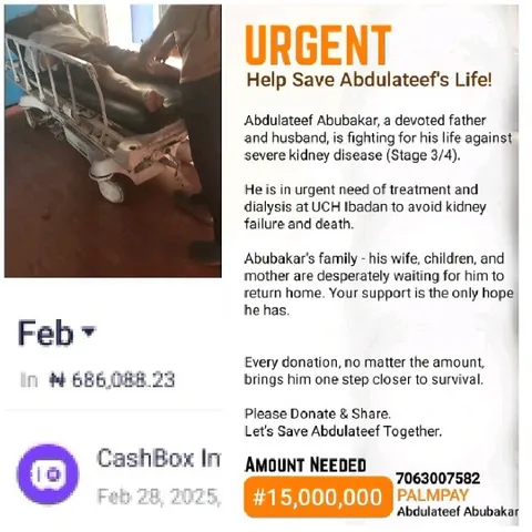 Donation Appeal for Kidney Treatment