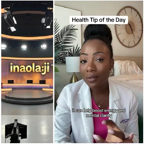 Studio Set and Health Tip