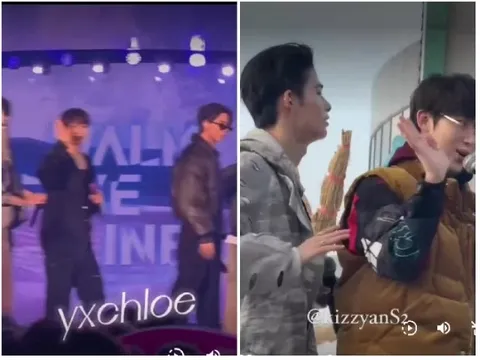 Stage Performance and Friendly Gesture