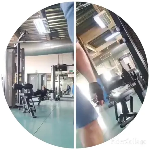 Gym Equipment and Athlete