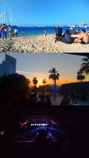 Beach Scene and Sunset Views