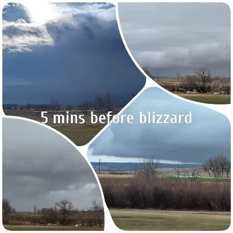 Ominous Clouds Before Blizzard