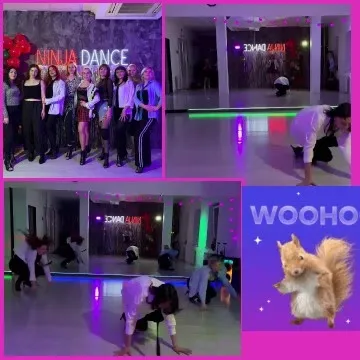 Group Dance Poses in Studio