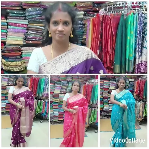 Woman in Sarees at Store