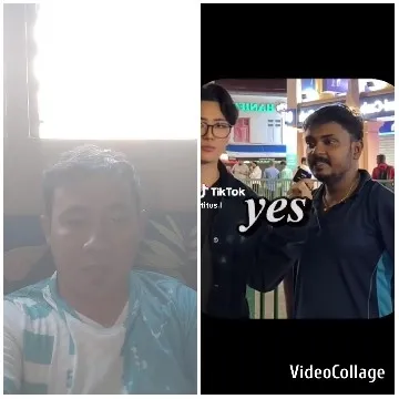 Man Sitting Indoors and Speaking