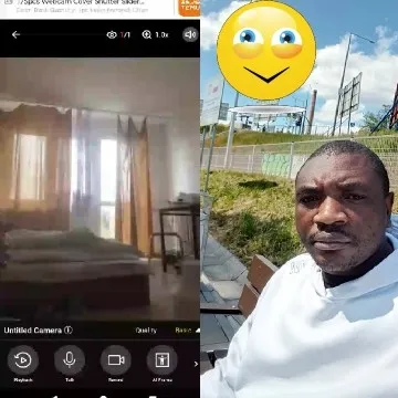 Room Screenshot and Outdoor Selfie