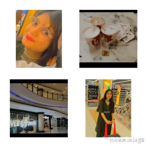 Person with Glasses and Mall Views