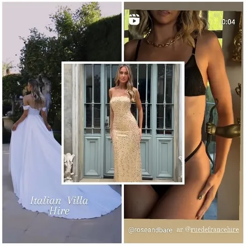 Women in Elegant Dresses Outdoors