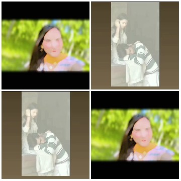 Person with Dark Hair in Focus