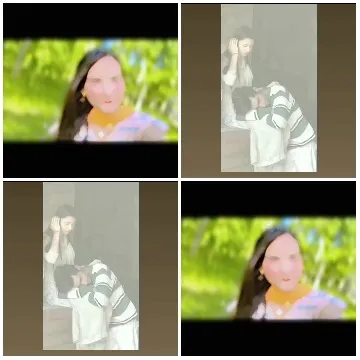 Person with Dark Hair in Focus