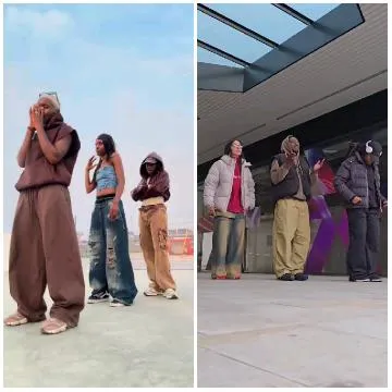 Outdoor Fashion Poses with Friends