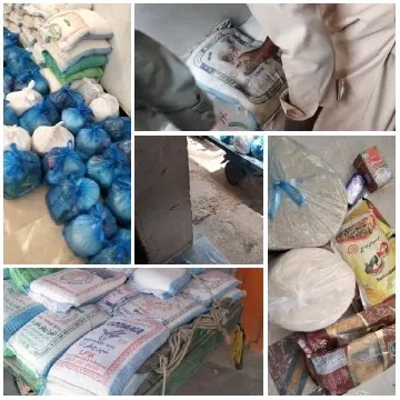 Sacks and Bags of Food Items