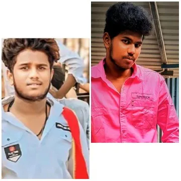 Two Young Men in Colorful Shirts