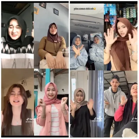 TikTok Thumbnails of People Performing