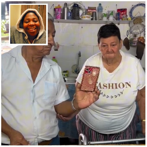 Showing Something in the Kitchen