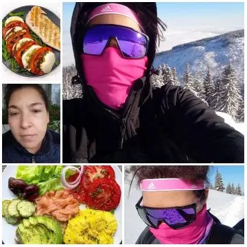 Grilled Chicken and Snowy Landscape